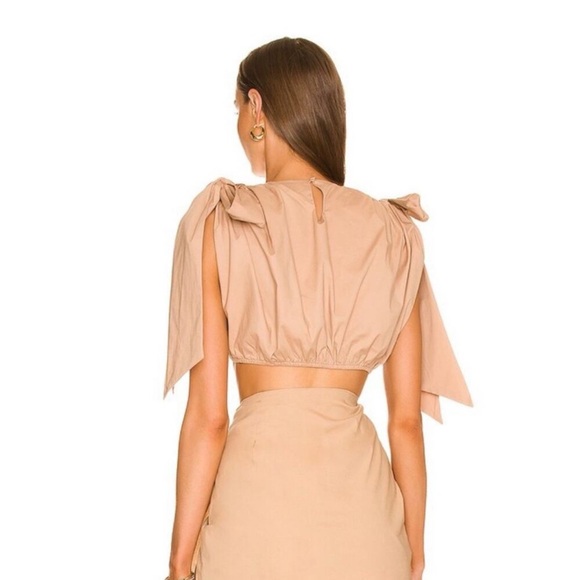 Andrea‎ Iyamah NEW Women's Halima Cropped Top in Nude Size XXL - Picture 3 of 6